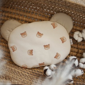 Poduszka WAFEL PREMIUM MIŚ do wózka MISIE+BEŻ  