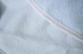 Duże okrycie kąpielowe ręcznik, ręczniczek z kapturkiem milutkie Frotte BABY BLUE 95x95