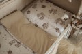 Kołderka z poduszką BASIC do łóżeczka z wypełnieniem PREMIUM PUPILOWA NOCOWANKA+ BEŻ