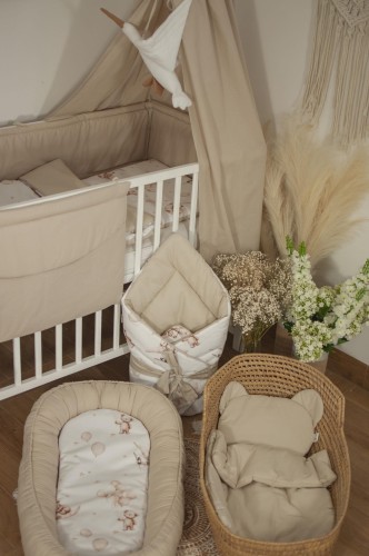 Wyprawka dla noworodka 10 elementów PODNIEBNE SNY + BEŻ