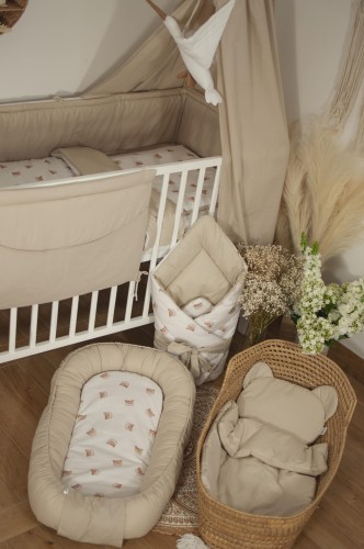 Wyprawka dla noworodka 10 elementów MISIE + BEŻ